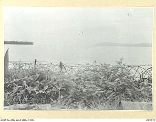 MILNE BAY, NEW GUINEA. 1943-01. A VIEW OF THE BAY FROM THE GILI GILI AREA