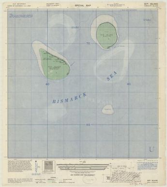 Special map Admiralty Islands (Bipi Island , front)