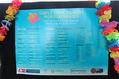 Cook Islands Language Week display