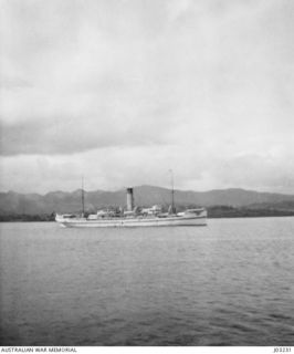 H.M.A. HOSPITAL SHIP "GRANTALA" AT SUVA IN 1914-11. (DONATED BY COMMANDER G.F. LANGFORD, R.A.N.)