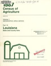 1987 census of agriculture, pt.18-Louisiana