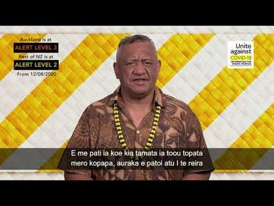 Te Reo Māori Kuki ‘Āirani: Tuatua ‘ōu no runga i te COVID-19