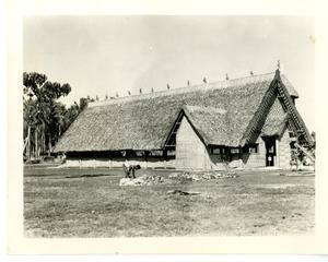 [Side View of the Woven Memorial Chapel in Guadalcanal]