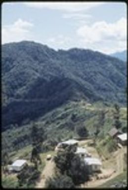 Tabibuga: police quarters, Tsingoropa Nazarene MIssion in distance