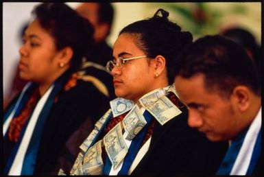 Young woman at a ceremony,Tonga