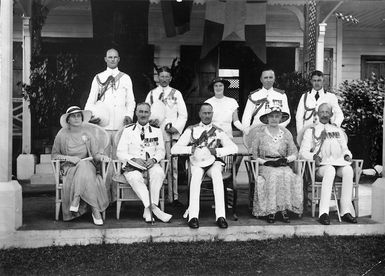The Duke of Gloucester and party at Vailima, Samoa