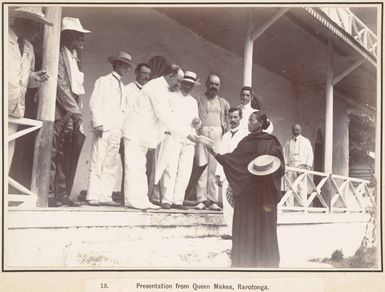 Presentation to the New Zealand Parliamentary party, Rarotonga, 1903