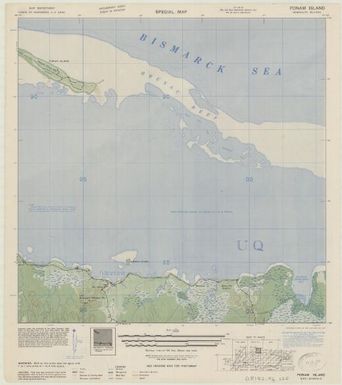Special map Admiralty Islands (Ponam Island , front)