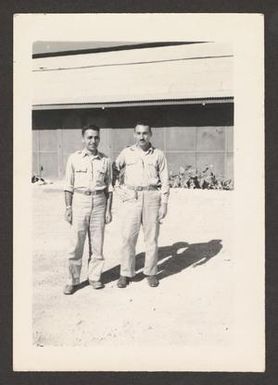 [Two Soldiers Posing for Photo]