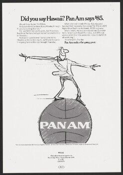 Did you say Hawaii? Pan Am says $85.