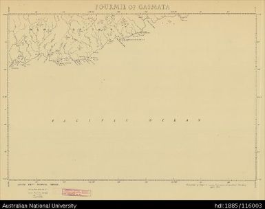 Papua New Guinea, New Britain, Fourmil of Gasmata, Fourmil series, Sheet 34, 1956, 1:253 440