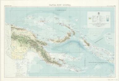 Papua New Guinea geographic map / produced by the Division of National Mapping, Department of Minerals and Energy