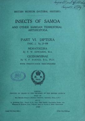 Insects of Samoa and other Samoan terrestrial arthropoda