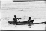 Canoeing in surf