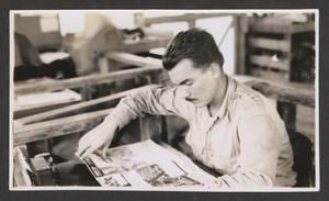 [Mr. Brady Reading a Newspaper, #2]