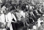 Assembly of the Pacific conference of Churches in Chepenehe, 1966 : people attending a historical show