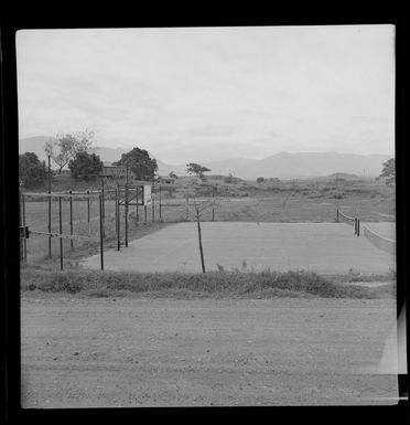 Tennis courts, Nandi Airport buildings, Fiji