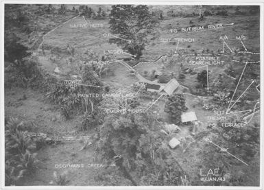[Aerial photographs relating to the Japanese occupation of Lae, Papua New Guinea, 1943] (66)