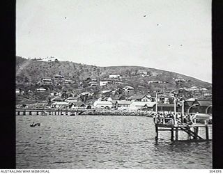 PORT MORESBY, PAPUA. 1932-09-17. THE HARBOUR AND SEA FRONT. (NAVAL HISTORICAL COLLECTION)