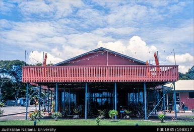 Solomon Islands - multi story building with balcony