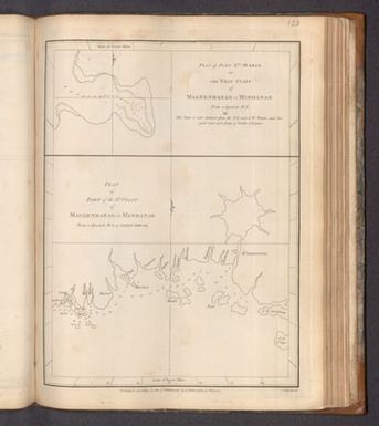 Plan of Port Sta. Maria on the West Coast of Mageedanao or Mindanao (with) Plan of Part of the So. Coast of Mageendanao or Mindanao