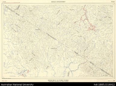 Papua New Guinea, Wau, Road Inventory Series, Sheet 24, 1:250 000, 1967