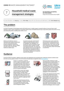 Household medical waste management strategies factsheet