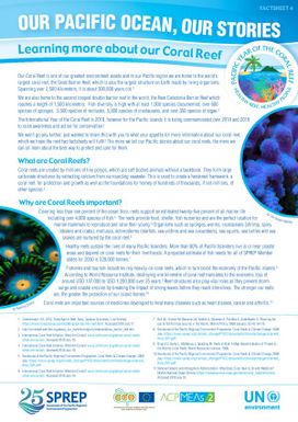 Our Pacific Ocean, Our Stories: Learning more about our Coral Reef - Factsheet 4.