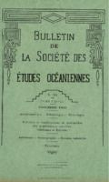 Bulletin de la Société des Études Océaniennes numéro 55