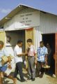 Federated States of Micronesia, people in security line at Yap Island airport