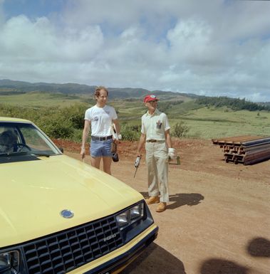 MOD-OA4 WIND TURBINE PERSONNEL IN KAHUKU OAHU HAWAII