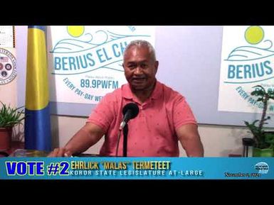 VOTE #2 Ehrlick "Malas" Termeteet for 488 legislature At-large (11/2/2021)