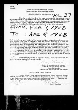 Volume 37: February 7, 1908 - April 9, 1908