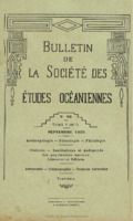 Bulletin de la Société des Études Océaniennes numéro 48