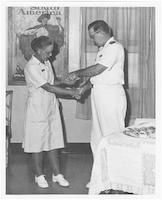 Mary Elizabeth Partridge receives award, 1968