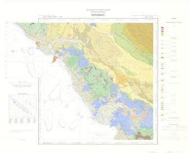 Carte geologique des Territoires d'Outre-mer Nouvelle Caledonie: Koumac (Sheet 6)