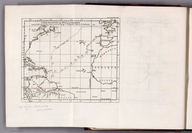 Carte des routes de Mr. de la Condamine tant par Mer que par Terre dans le cours du Voyage à l'Equateur : Par le Sr. d'Anville. Gravé par G. Delahaye.