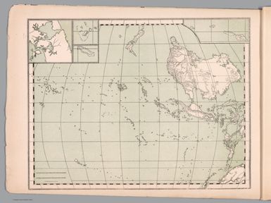 (Outline map of Oceania). Umumi jughrafia atlasi = Atlas of general geography. Assar Muhammad Ramzi, Maktab Harbiye Matbaa si. Mulayiyuh sanah 1325 (1907).