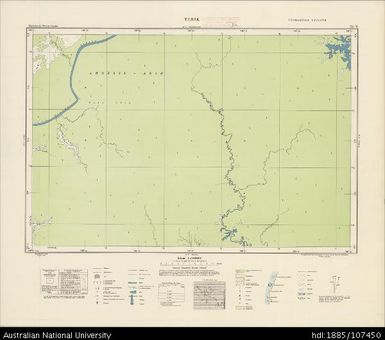 Indonesia, Western New Guinea, Terik, Series: Nederlands-Nieuw-Guinea, Sheet 25-Y, 1956, 1:100 000
