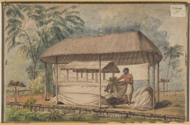 Waheiadooa, chief of Oheitepeha, lying in state