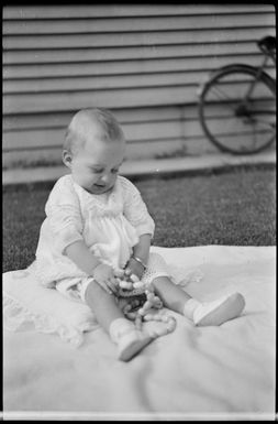 Margaret Hare as an infant