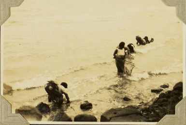 Women fishing on Ovalau, 1928
