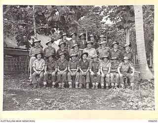 RABAUL, NEW BRITAIN. 1945-11-07. PERSONNEL OF HEADQUARTERS ROYAL AUSTRALIAN ENGINEERS AT HEADQUARTERS 11 DIVISION