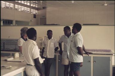 Malaria Control Service staff in Edinburgh Hall (2) : Rabaul, New Britain, Papua New Guinea, 1971 / Terence and Margaret Spencer