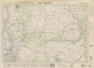 Australian aeronautical map: Bangkok (Sheet ND1)