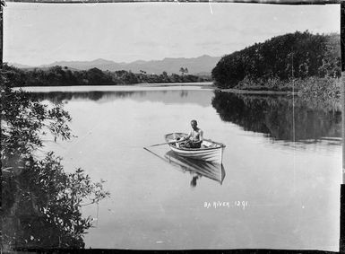 Boating on the Ba River, Viti Levu, Fiji