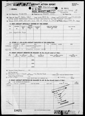 VMSB-331 - ACA Rep #236-Air opers against the Marshall Islands on 7/27/45