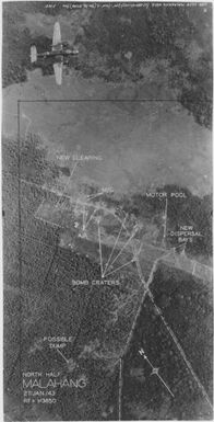 [Aerial photographs relating to the Japanese occupation of Malahang, Papua New Guinea, 1943]