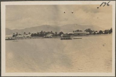 Jetty on Samarai, Papua New Guinea, probably 1916