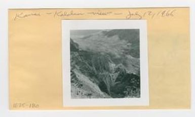 [Kalalau view in Hawaii, envelope IE25-180]